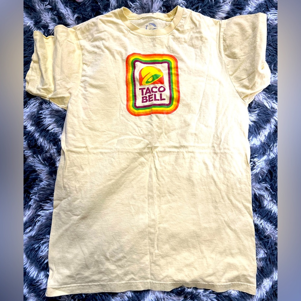 Retro Taco Bell T-Shirt Yellow EUC size M Medium